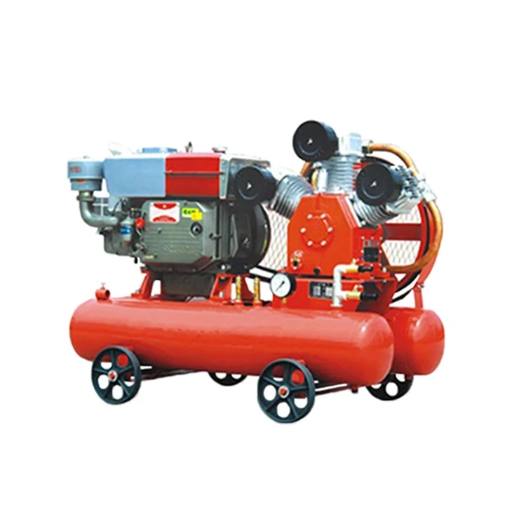 Small Mobile Diesel Piston air compressor