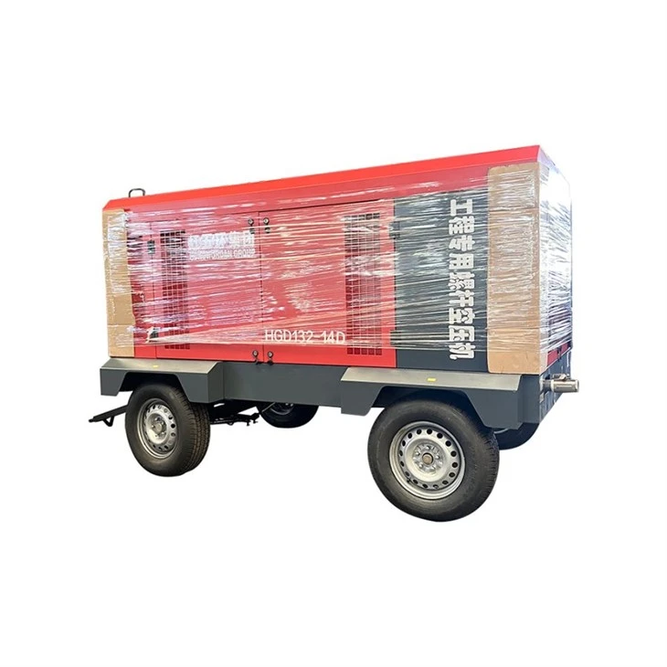 کمپرسور هوای اسکرو قابل حمل دیزل سری HG استخراج