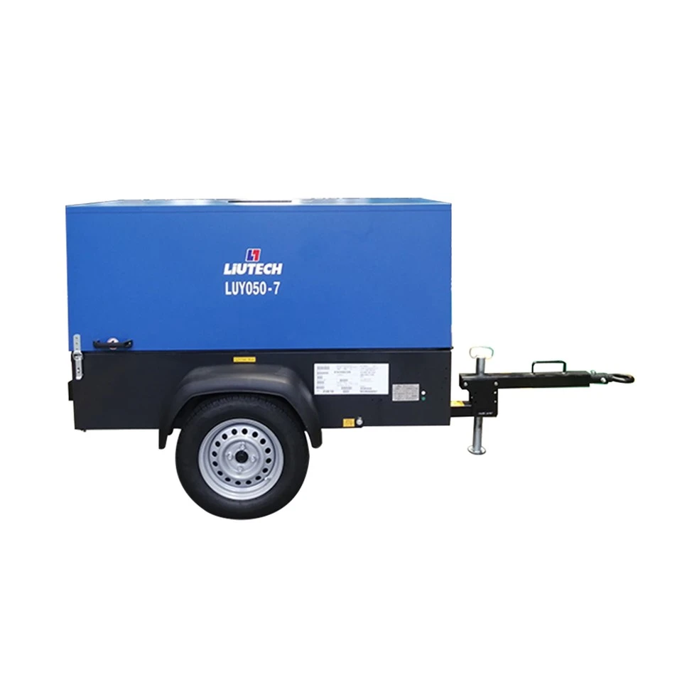 {0}}} Liutech Air Compressor175 PSI Diesel 7 Bar Machine Compressor Air برای استخراج